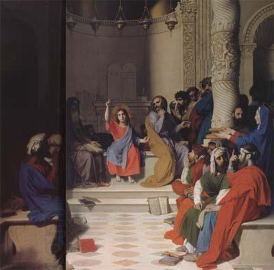 Jean Auguste Dominique Ingres Jesus among the Scribes (mk04) China oil painting art